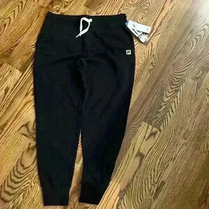 Fila Ladies Heritage Terry Jogger Pants Black L